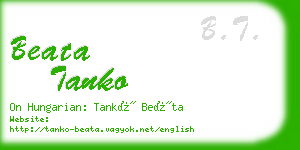 beata tanko business card